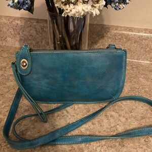 Joy Susan Teal Crossbody Bag